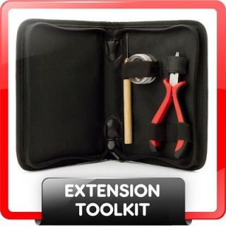 Hair Extension Toolkit, 70 Micro Beads Links Hook Needle Pliers 