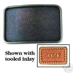 Tandy Leathercraft Ranchero Inlay Belt Buckle Blank New 11738 00