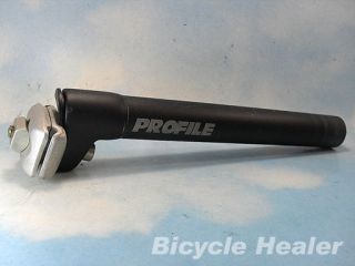 Bicycle Seatpost. 28.6mm Profile. Alloy. Black. 9.#173