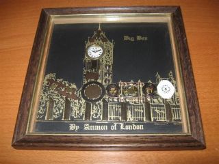   Original Ammon of London Horological Collage Art Big Ben Clock Tower