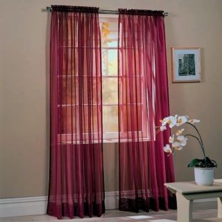 Piece Sheer Voile Window Curtain Panel drape  more than 15 colors