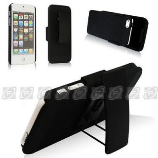 Black Hard Case Cover with Belt Clip Holster 2in1 Cambo for Apple 