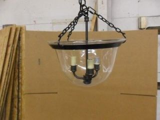   Bronze CHC2109BZ Chart House Foyer Country Bell Jar 3 Light Lante