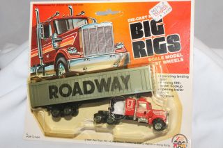 Zee Toys Big Rigs, Roadway Semi Truck, Cab Variation, Mint on Card