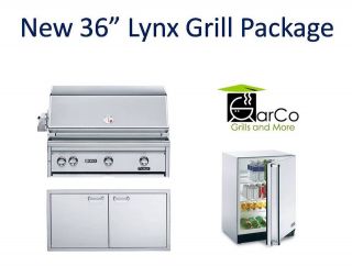 LYNX Grill L36PSR 2 PACKAGE (36 Grill, Door, Refrigerator)