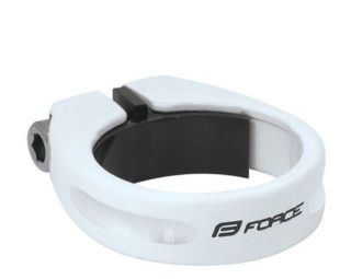   Force seatpost clamp 34,9 mm alu or carbon seatposts White MTB Road