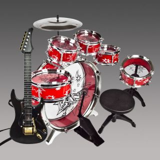 Drum Set Musical Instrument Toy Payset Music Boys Girl Kid Electric 