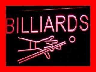 i309 r Billiards Pool Room Table Bar Pub Neon Light Sign