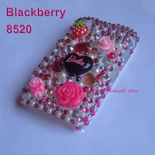   Cute Bling Hard Crytal Cover Blackberry Curve 8520 8530 9300 Case Skin