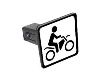 Dirt Pit Bike Off Road Sign   1.25 Tow Trailer Hitch Cover Insert