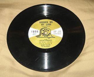 Vintage Bell Record Answer My Love/Darktown Strutters Ball   78 RPM