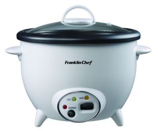   Chef FCR180W White 20 Cup Rice Cooker, Full View Glass Tempered Lid