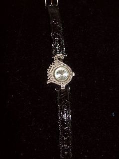 Avon Vintage Marcasite SWAN Watch Silvertone