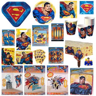 Rare SUPERMAN Birthday PARTY Supplies ~ Create your SET ~ Pick Only 