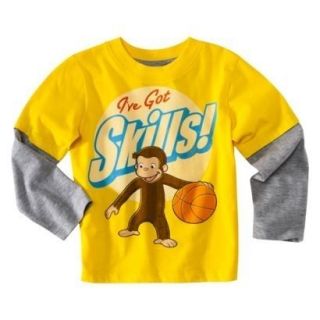 DEFECTS) NEW CURIOUS GEORGE Monkey *Ive Got Skills* Long Sleeves 