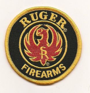 Ruger Firearms Patch, 3 inch, Black, Guaranteed Factory Original, Mint 