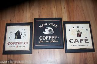  Shop Plaques, Kitchen wall decor bistro signs, Paris Cafe, New York