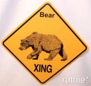 bear crossing sign in Deer