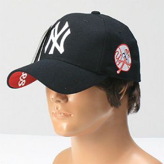 NEW YORK YANKEES Flex Fit Baseball Ball Cap Flexible Band Embroidered 