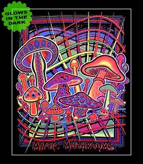 Hippie Tapestry Blacklight Tapestry Magic Mushrooms PRDG52