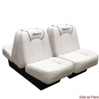 SEA RAY WHITE BOAT LOUNGE SEATS ( SEAT PAIR )