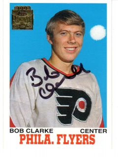 Bobby Clarke Autographed 2002 Topps Archives Card 19