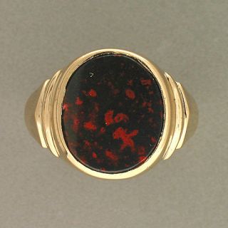bloodstone ring mens in Mens Jewelry