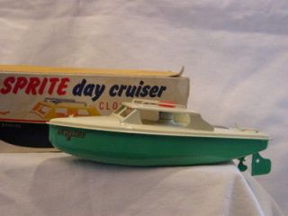 SALE Sutcliffe Sprite Day Cruiser Tin Toy Boat.1967 Boxed.SALE
