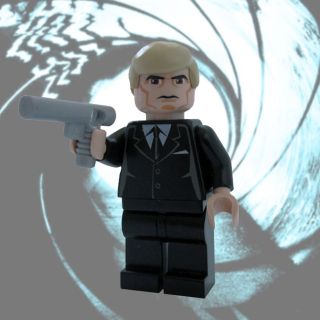 Lego JAMES BOND 007 Custom MINIFIGURE Daniel Craig in Skyfall with 