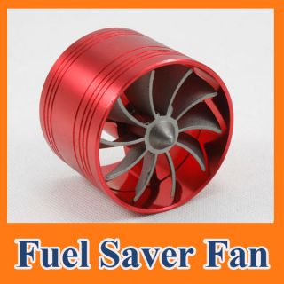   Intake Gas Fuel Saver Turbo Charger Kits Engine Enhancer Fan Red New