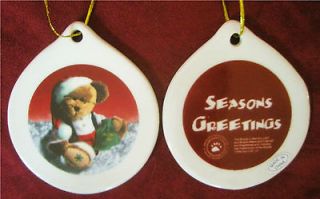 BOYDS BEARS COLLECTORS Ceramic CHRISTMAS ORNAMENTS