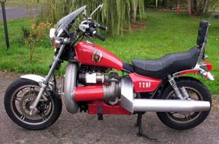 Jet Engine Motorcycle Gas Turbine Powered Honda Magna Rat Rod