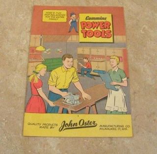 1950s Cummins Power Tools (made by John Oster) Comic Book