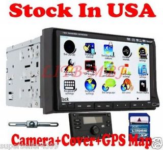   Device 7 2 Din Car Stereo DVD Player Ipod Bluetooth+Face Panel+Camera