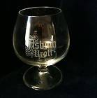   Clear Glass Etched Asbach Uralt Brandy Snifter Glass Made In Germany