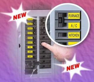 NEW Breaker Box Labels for Breaker Boxes and Switches