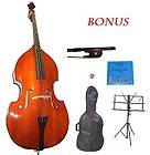 CRYSTALCELLO 4/4 SIZE UPRIGHT BASS,BAG,BOW+$1​20 GIFTS