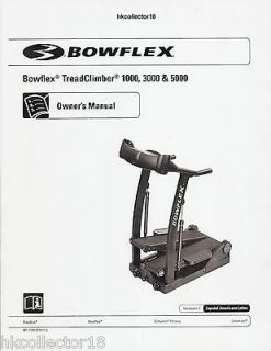 Bowflex TreadClimber 1000 3000 5000 *Owners Manual*