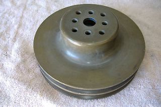   COATED BILLET ALUMINUM DOUBLE GROOVE 7 INCH DIA. WATER PUMP PULLEY