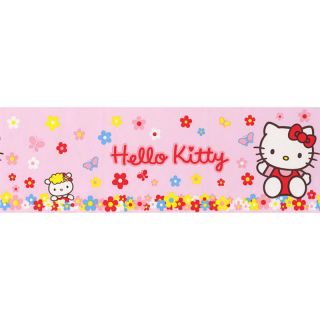 Hello Kitty Pink 4760 14 Wallpaper BORDER   10 Mtr Roll