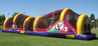   Circus Obstacle Course With Blowers *Moonwalk, Bounce House