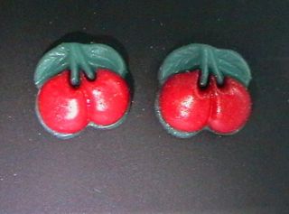 Red Cherry Earrings Ideal for Children