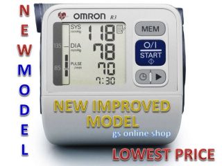   OMRON R3 WRIST BLOOD PRESSURE MONITOR (TWO BATTERIES INCLUDED