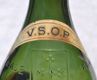 France Large Old Thick Green Glass COGNAC BRANDY Bottle CAMUS