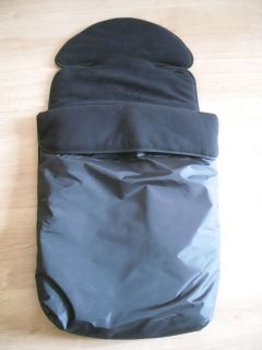 Universal Pram/Buggy/Pushchair Footmuff/Cosytoes in BLACK Fits ICandy 