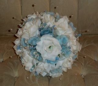 Bridal Bouquet Hand Wrapped Complete Set Sale $80.00