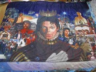 NEW michael jackson MJ Classic Breaking news Bed Sheet blanket 59.05in 