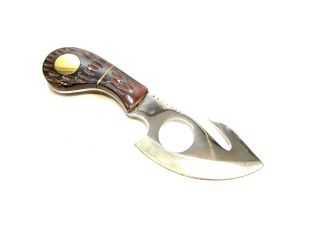   Collector HANDMADE Gut Hook Short Blade Skinner Knife   440 SS   BC794