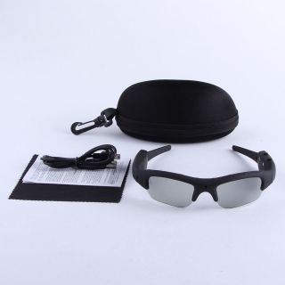 Sun Glasses Mini HD DV DVR Eyewear Recorder Spy Hidden Camera + case