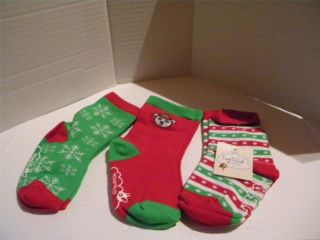 Pair Avon Tiny Tillia Holiday Christmas Socks Set New